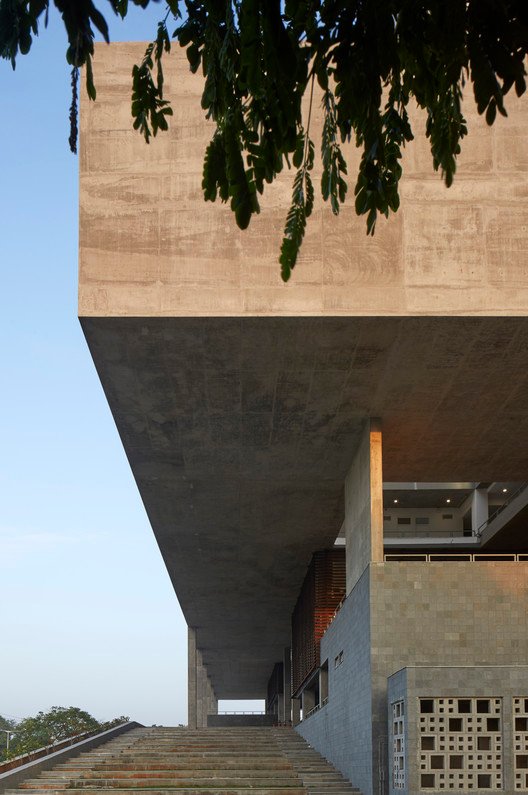 Modern sustainable architecture of the SPA Vijayawada campus building