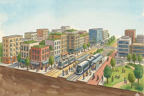 TOD District Rendering